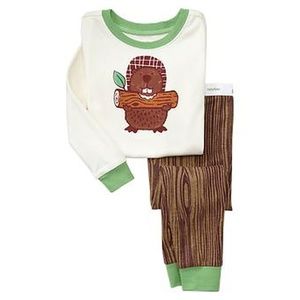 Baby Gap pajamas NWT Beaver tree wood pjs